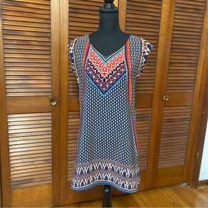 Bebop clothing fun tunic.  Great with leggings 100 % polyester,